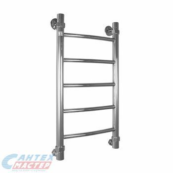 Полотенцесушитель 600х300 мм Energy Classic водяной. 3/4" дюйма, нижнее подключение, из нержавеющей стали, форма лесенка дугой, настенный, цвет хром, для ванны, вертикальный, к стояку горячей воды, отопления, межосевое расстояние