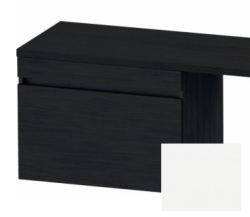 Тумба/шкафчик для консоли/столешницы Duravit DuraStyle под раковину 70х47,8х51,2 см, подвесная, ДСП, цвет: дуб черный/белый матовый, 1 выдвижной ящик, прямоугольная