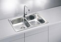 Мойка кухонная ALVEUS LINE 90 NAT-60 79х50х16 см, слив 60, врезная/встраиваемая сверху, две чаши, нержавеющая сталь, прямоугольная, цвет нержавеющая сталь (NAT), без отверстия под смеситель Мойка кухонная ALVEUS LINE 90 NAT-60 79х50х16 см, слив 60, врезная/встраиваемая сверху, две чаши, нержавеющая сталь, прямоугольная, цвет нержавеющая сталь (NAT), без отверстия под смеситель