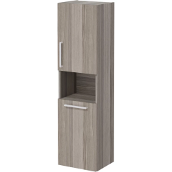 Пенал Vitra Root 40, 420х1550х360 мм, подвесной, (правый), 1 распашная дверца/открытая полка/бельевая корзина, цвет кордоба, в ванную комнату, влагостойкий, правосторонний