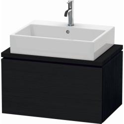 Тумба под раковину для консоли/столешницы Duravit L-Cube 72х47,7х40 см, подвесная, ДСП, цвет: дуб черный, 1 выдвижной ящик, прямоугольная