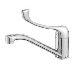 Смеситель для кухни/мойки Lemark Project, хирургический, однорычажный, поворотный, керамический, длина излива 218 мм, латунь, цвет хром