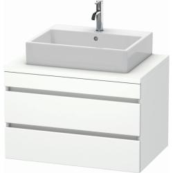 Тумба под раковину для консоли/столешницы Duravit DuraStyle 80х54,8х51,2 см, подвесная, ДСП, цвет: белый матовый, 2 выдвижных ящика, прямоугольная