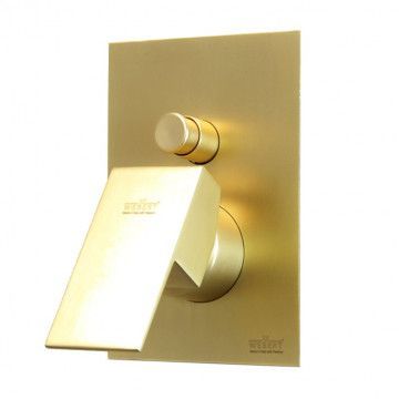 Смеситель для душа Webert Pegaso однорычажный, скрытого монтажа, керамический, настенный, без излива/шланга/лейки, латунь золото