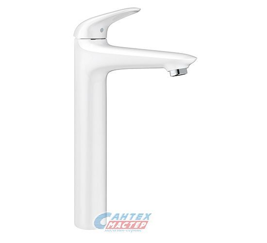 Смеситель для раковины Grohe Eurostyle однорычажный, излив длинный, длина 175 мм, керамический, латунь, цвет белая луна/хром, без донного клапана