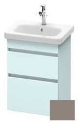 Тумба/шкафчик для консоли/столешницы Duravit DuraStyle под раковину 30х54,8х51,2 см, подвесная, ДСП, цвет: светло-голубой/базальт, 2 выдвижных ящика, прямоугольная