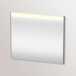 Зеркало Duravit Brioso, 82х70х3,5 см с LED/ЛЕД-подсветкой, прямоугольное, подвесное/настенное, цвет рамы: базальт, настенный выключатель, для ванной