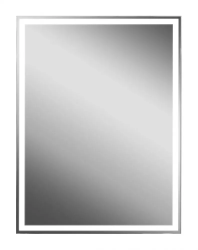Зеркальный шкаф Континент "Mirror Box black Led", 60х80 см, подвесной, с LED/ЛЕД-подсветкой, выключатель: датчик движения, цвет черный, зеркало, 1 распашная дверца, прямоугольный