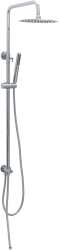 Душевой гарнитур Allen Brau Priority наружного монтажа, высота 905-1225 мм цвет хром, 3 режима, тропический душ (с верхней лейкой)/стойка/лейка/шланг