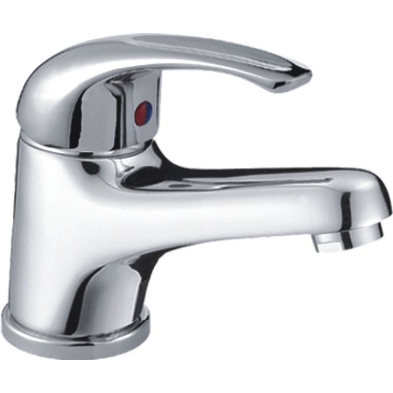 Смеситель для умывальника HAIBA CRON однозахватный, неповоротный, длина 107 мм, силумин, цвет хром