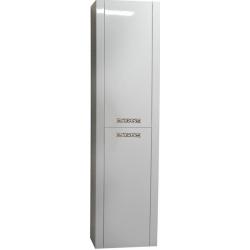 Пенал Azario Verona 40, 40х33,5х155 см, подвесной, (правый/левый/универсальный), с дверцами/двустворчатый, встроенные полки, цвет белый, ручки серебро, в ванную комнату