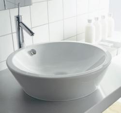 Раковина DURAVIT Starck 1, 53х53х14,5 см, накладная, круглая, санфарфор, цвет белый, без отверстия/площадки под смеситель, слив/перелив