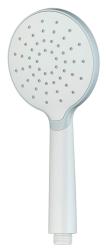Лейка душевая Melodia Standard 110 мм L245 мм ручная, круглая, 1 режим, белый/серый, ABS пластик, для душа/ванной MKP26100_wt