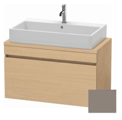 Тумба под раковину для консоли/столешницы Duravit DuraStyle 90х47,8х51,2 см, подвесная, ДСП, цвет: натуральный дуб/базальт, 1 выдвижной ящик, прямоугольная