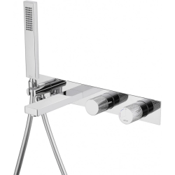 Смеситель для ванны/душа ABBER Rund, встраиваемый, вентильный, неповоротный, длина 166 мм, прогрессивный, латунь, цвет хром