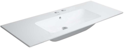 Раковина DURAVIT ME by Starck WonderGliss 123х49х18 см, подвесная, прямоугольная, санфарфор, цвет белый шелковисто-матовый, с 2 отверстиями под смеситель, антигрязевое покрытие, слив/перелив