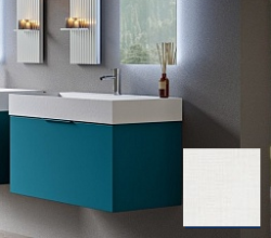 Тумба Cezares Premium, 70х45х27 см, подвесная, 1 выдвижной ящик, цвет белый матовый, шкафчик навесной, механизм доводчика, прямоугольная