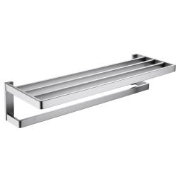 Полка ABBER Westen одинарная, 600 мм настенная, нержавеющая сталь, прямоугольная, для полотенец, в ванную/туалет/душевую кабину, цвет сатин AA1758SP