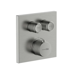 Смеситель для душа WasserKRAFT Wern, термостатический, встраиваемый, керамический, без излива, без душевого комплекта, латунь, цвет никель