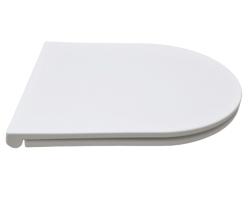 Cиденье для унитаза Aquatek Вега 42х36х3,2 см дюропласт, цвет белый, с крышкой, быстросъемное, микролифт (SoftClose), крепление