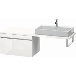 Тумба/шкафчик для консоли/столешницы Duravit DuraStyle под раковину 80х54,8х51,2 см, подвесная, ДСП, цвет: белый глянец/белый матовый, 1 выдвижной ящик, прямоугольная
