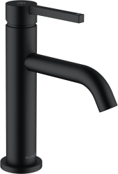Смеситель для раковины/умывальника KLUDI NOVA FONTE Pura однорычажный, неповоротный, длина излива 130 мм, латунь, цвет черный матовый