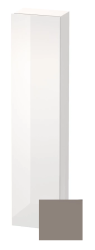 Пенал Duravit DuraStyle, 40x24x180 см, подвесной, (левый), с дверцей, с полкой, со стеклянными полками, цвет: белый глянец/базальт, в ванную комнату
