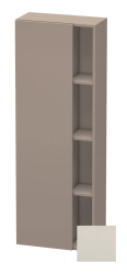 Пенал Duravit DuraStyle, 50x24x140 см, подвесной, (левый), с дверцей, с закрытыми/открытыми полками, цвет: серо-коричневый/базальт, в ванную комнату