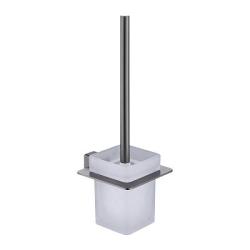 Ершик для унитаза Raglo R301.10.09 настенный, материал нержавеющая сталь/стекло, прямоугольный, для туалета/унитаза, ванную комнату/туалет, цвет графит