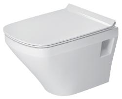 Унитаз Duravit DuraStyle 37х48 см, подвесной, цвет белый, санфарфор, прямоугольный, горизонтальный (в стену) выпуск, под скрытый бачок/инсталляцию, ободковый, без сиденья, для туалета/ванной комнаты