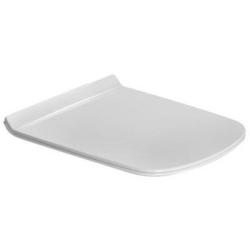 Cиденье для унитаза DURAVIT DuraStyle удлиненное 47,3x35,9x1,4 см, дюропласт, цвет: белый, петли нержавеющая сталь, с крышкой, ультратонкое, быстросъемное, с микролифтом, прямоугольное