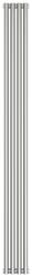 Радиатор отопления Сунержа Эстет-1 1800х180 4 секции, цвет сатин, универсальное подключение, нержавеющая сталь, трубчатый