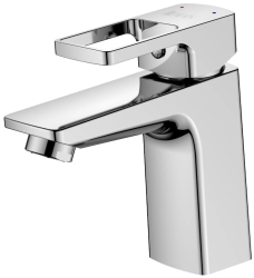 Смеситель для раковины/умывальника IDDIS Bild, однорычажный, неповоротный, керамический картридж, длина излива 108 мм, латунь, цвет хром