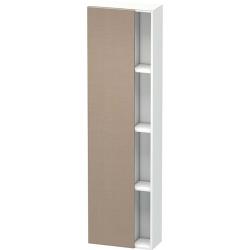 Пенал Duravit DuraStyle, 50x24x180 см, подвесной, (левый), с дверцей, с закрытыми/открытыми полками, цвет: лен/белый матовый, в ванную комнату
