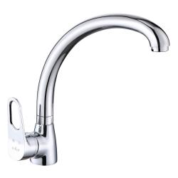 Смеситель для кухни/мойки VIEIR, однорычажный, поворотный, керамический, длина излива 223 мм, латунь, цвет хром Смеситель для кухни/мойки VIEIR, однорычажный, поворотный, керамический, длина излива 223 мм, латунь, цвет хром