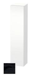 Пенал Duravit DuraStyle, 40x36x180 см, подвесной, (правый), с дверцей, с полкой, со стеклянными полками, цвет: дуб черный/белый матовый, в ванную комнату