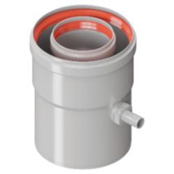 Конденсатоотводчик ROMMER D 60/100  коаксиальный универсальный для дымохода