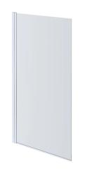 Душевая шторка для ванны Aquatek 800x1500 мм, с держателем, прозрачное стекло, профиль черный, одноэлементная, поворотная, плоская/панель, правая/левая, универсальная