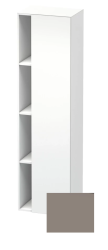 Пенал Duravit DuraStyle, 50x36x180 см, подвесной, (правый), с дверцей, с закрытыми/открытыми полками, цвет: белый матовый/базальт, в ванную комнату