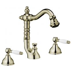 Смеситель для биде Webert Dorian, для унитаза/биде, двухвентильный, поворотный, длина 170 мм, латунь, цвет бронза