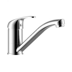 Смеситель для кухни/мойки Rossinka, однорычажный, поворотный, керамический, длина излива 167 мм, латунь, цвет хром