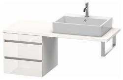 Тумба/шкафчик для консоли/столешницы Duravit DuraStyle под раковину 50х54,8х51,2 см, подвесная, ДСП, цвет: белый глянец, 2 выдвижных ящика, прямоугольная