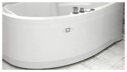 Панель фронтальная РАДОМИР к ванне Ирма 169х110 с креплением 169х58 см, акриловая, белая, (экран для ванны) асимметричная, фронтальная панель, правая