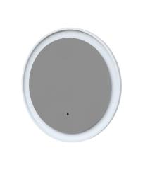 Зеркало IDDIS Esper, 60х60х30 см, с LED/ЛЕД-подсветкой, круглое, без антизапотевания, диммер, выключатель бесконтактный, для ванны, навесное/подвесное/настенное