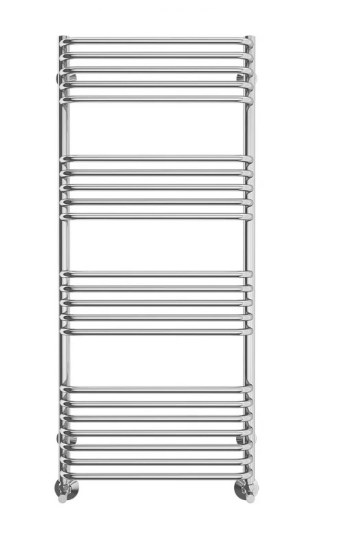 Полотенцесушитель водяной 500х1000 с нижним подключением Полотенцесушитель 500х1200 Terminus Стандарт П22 водяной, нержавеющая сталь, ниж