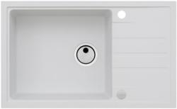 Мойка кухонная ALVEUS  INTERMEZZO 130 GRANITAL ARCTIC-G11 78х48х20 см, врезная/встраиваемая сверху, с крылом, искусственный гранит, прямоугольная, цвет белый, с отверстием под смеситель