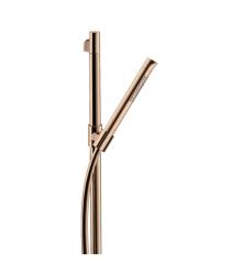 Душевой гарнитур Axor Starck Organic 2jet, высота 98,5 см, комплект: держатель душевой лейки/душевая лейка/душевая штанга/душевой шланг, цвет: полированное красное золото, внешнего монтажа, настенный, для душа/ванной