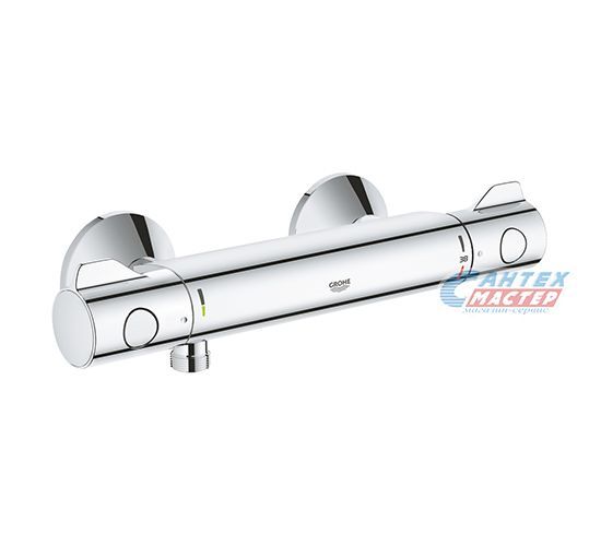 Смеситель для душа Grohe Grohtherm 800 термостатический, хромированный, настенный, без излива/шланга/лейки, латунь хром