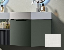 Тумба под раковину Cezares Premium 50, 50х44х43 см, подвесная, цвет: белый матовый, 1 выдвижной ящик/1 внутренний ящик, МДФ, шкафчик навесной, механизм доводчика, прямоугольная
