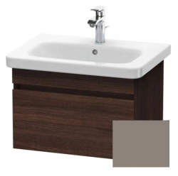 Тумба/шкафчик для консоли/столешницы Duravit DuraStyle под раковину 60х47,8х51,2 см, подвесная, ДСП, цвет: каштан темный/базальт, 1 выдвижной ящик, прямоугольная